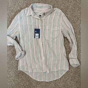 Universal Thread - Size S - Multi-colored Stripes - Button-Down